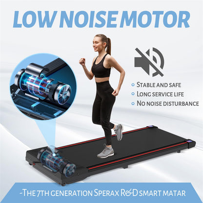 Sperax Walking Treadmill Pad with APP, 3 in 1 Under Desk Treadmill, 400W Low Noise Walking Vibration Pad with Remote Control,Portable Treadmills for Home Office