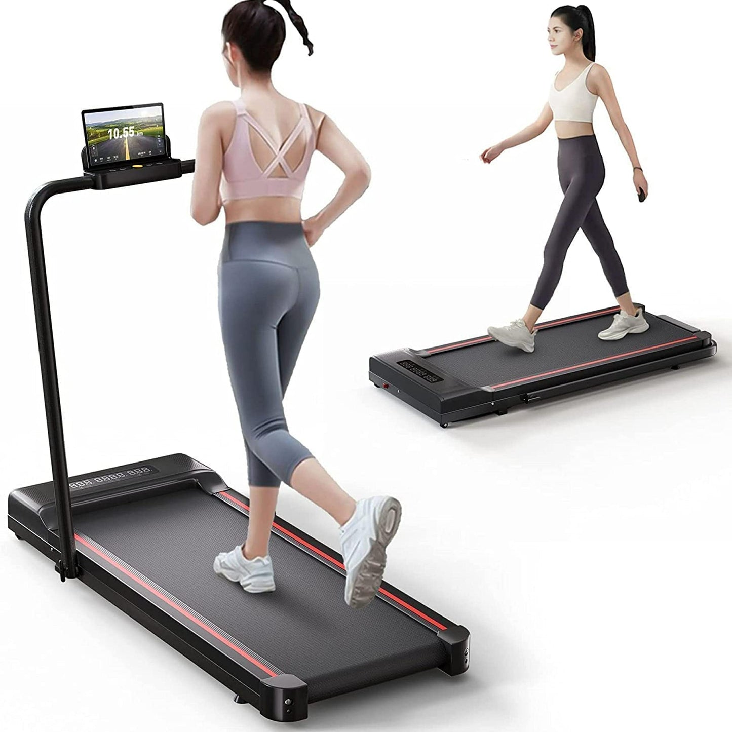 Sperax Walking Treadmill Pad with APP, 3 in 1 Under Desk Treadmill, 400W Low Noise Walking Vibration Pad with Remote Control,Portable Treadmills for Home Office